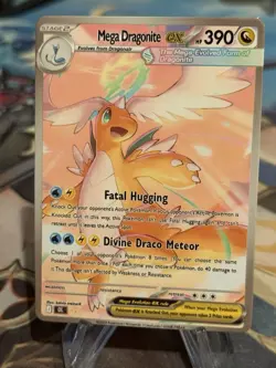 Custom Pokemon Mega Dragonite Waifu Doujin ACG DIY Trainer Full Art Card - Image 2