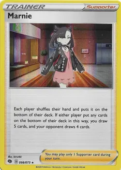 Pokemon TCG Card - Marnie 056/073 Rare Holo | Champion's Path | NM/MINT - Image 1