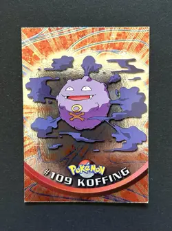 Pokemon Card - Koffing #109 Topps Pokemon TV Animation Edition 1999 - Image 1