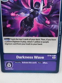 ST10-15 Darkness Wave Option Uncommon Digimon Classic Collection Card X4 NM - Image 3