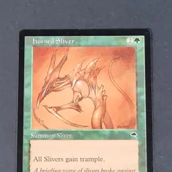 MTG Card - 1x Horned Sliver - Tempest - NM - Vintage - Green Magic The Gathering - Image 5