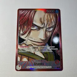 Shanks OP09-001 Leader Manga Parallel Alt Art One Piece Card Emperors in the New - Image 1