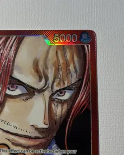 Shanks OP09-001 Leader Manga Parallel Alt Art One Piece Card Emperors in the New - Image 4