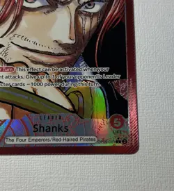 Shanks OP09-001 Leader Manga Parallel Alt Art One Piece Card Emperors in the New - Image 5