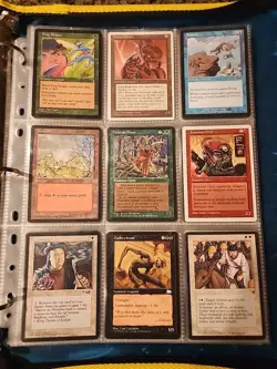 Vintage Magic The Gathering Binder Collection Card Lot MTG 1993-2003 Rares - Image 1