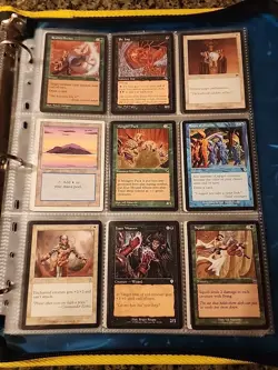 Vintage Magic The Gathering Binder Collection Card Lot MTG 1993-2003 Rares - Image 3