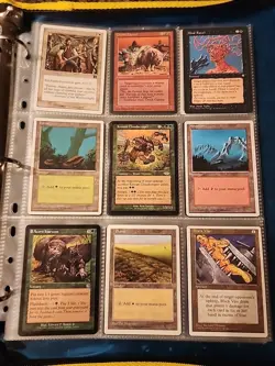 Vintage Magic The Gathering Binder Collection Card Lot MTG 1993-2003 Rares - Image 4