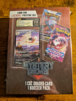 Pokemon Mystery Gems 1 Booster Pack with 1 CGC Graded Card New Sealed S106 - Image 3
