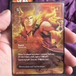 Sett-Brawler 164/298 OGN-Riftbound Origins Champion Unit Epic Card - Image 1