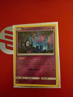 Pokemon Unown TCG Sun & Moon Lost Thunder Reverse Holo Card 91/214 LP - Image 1