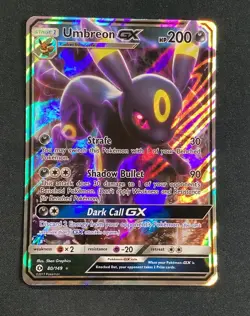 Pokemon TCG Umbreon GX Ultra Rare Card SM Base Set 80/149 - Image 1