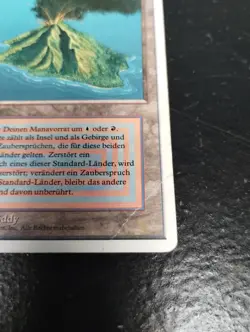 German Volcanic Island Revised Edition MTG Single Damaged - Image 4