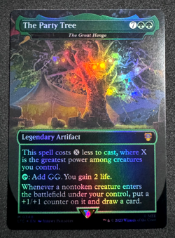 MTG THE PARTY TREE THE GREAT HENGE 0348 LORD OF THE RINGS COMMANDER LTC FOIL NM - Image 3