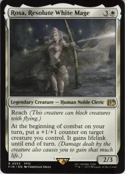 Rosa, Resolute White Mage R FINAL FANTASY 555 NM Normal MTG - Image 1