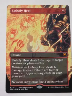 MTG - Unholy Heat Borderless - Special Guests - Image 1
