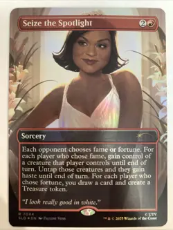 MTG Seize The Spotlight 7044 Foil Dwight's Destiny Bonus Secret Lair The Office - Image 1