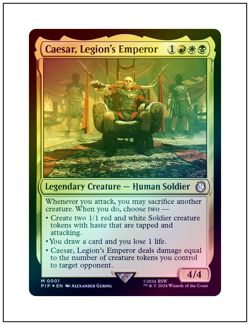 1x Caesar, Legion's Emperor, Foil, Magic the Gathering MTG NM - Image 1