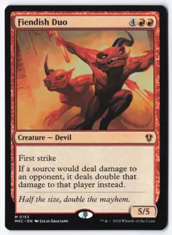 Fiendish Duo M Commander: Murders at Karlov Manor 153 NM - Image 1