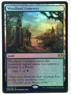 Woodland Cemetery NM/M* FOIL Dominaria Remastered ENG 261/261 mtg -UnltdCards - Image 1