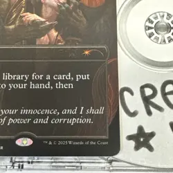 Demonic Tutor (Rainbow Foil) Secret Lair Drop Foil in hand - Image 3