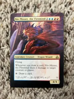 MTG- Niv-Mizzet, the Firemind x1 - Guildpact - Extended Altered Art - Image 1