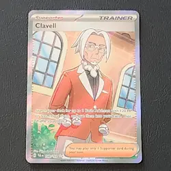 Clavell 249/193 Sv02 Paldea Evolved Full Art Trainer Holo Pokemon TCG NM - Image 1