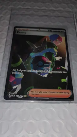 Penny 239/091 Pokemon Paldean Fates Special Illustration Rare Full Art Holo NM/M - Image 2