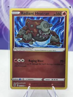 Pokemon TCG Radiant Heatran Astral Radiance 027/189 Holo Radiant Rare - Image 1