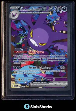 2025 POKEMON DESTINED RIVALS #234/182 TEAM ROCKET'S CROBAT SPECIAL ILLUSTRATION - Image 1