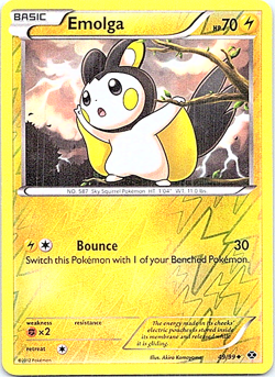 Emolga 49/99 Pokemon Next Destinies Light Play Reverse Holo - Image 1