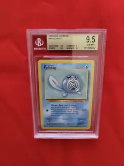 GEM MINT Pokemon: Graded Poliwag Base Set #59/102 1999 Base Set - BGS 9.5 - D64 - Image 5