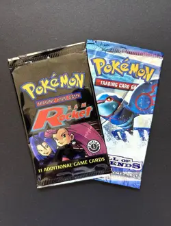 Pokemon Call Of Legends Kyogre & 1st Edition Team Rocket Booster EMPTY (X2) - Image 1