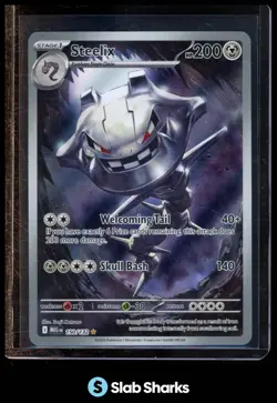2025 POKEMON MEGA EVOLUTION - MEG EN #150/132 STEELIX ILLUSTRATION RARE - Image 1