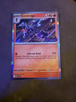 Ceruledge Phantasmal Flames Pre Release Stamp Promo MEP 014 Pokemon TCG NM - Image 1