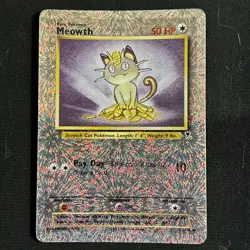 Meowth Legendary Collection 53/110 Pokemon NM+ Reverse Holo Nintendo - Image 1
