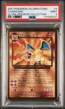 2021 POKEMON CELEBRATIONS ULTRA-PREMIUM COLLECTION #4 CHARIZARD PSA 9 - Image 1