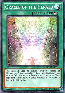 Oracle Of The Herald NECH-EN066 Yu-Gi-Oh! Card Light Play Unlimited - Image 1