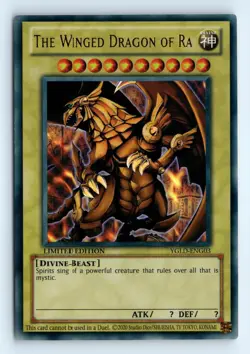 Yu-Gi-Uh King of Games Yugi's Legendary Decks YGLD-ENG03 The Winged Dragon of Ra - Image 1