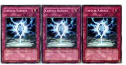 Yugioh- 3X Crystal Raigeki - Common - 1st Edition - FOTB-EN048 - Near Mint - Image 1