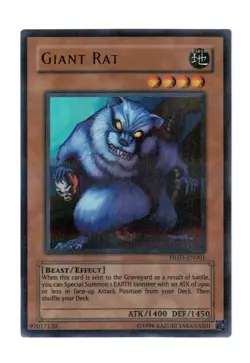 Yugioh- 1X Giant Rat - Parallel Rare - Promo - HL03-EN001 - Near Mint - Image 1