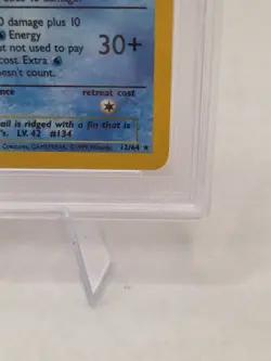 1999 Pokemon Jungle Vaporeon Holo PSA 9 #12/64 - Image 2