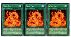 Yugioh- 3X Wild Fire - Common - 1st Edition - FOTB-EN039 - Light Play - Image 1