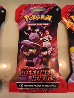 Pokemon Destined Rivals -Sleeved Packs - Sealed In Hand Lot Of 3 Varied Art - Image 3