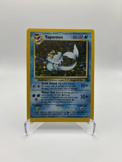 Pokemon TCG Vaporeon Holo Rare Card Jungle Set, Vintage, 12/64 - Image 1
