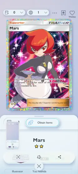 Pokemon Tcg Pocket Trade 2 Star Mars Trainer Card - Image 1