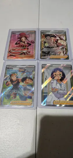 Pokemon Near Mint Lot of Full Art Trainer Cards (13 Total) - Image 1