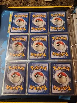 Pokemon Collection Binder Vintage Lot of Cards Holos Rares WoTC Base Set Etc - Image 5