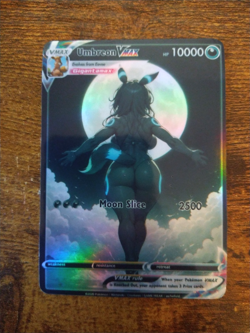 DAMAGED Umbreon Moon Waifu - Goddess ACG Custom DIY Fan Art Card - Image 1