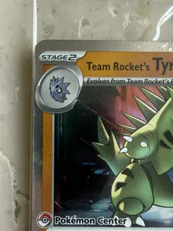 Team Rocket's Tyranitar 096/182 Sealed | Destined Rivals | Pokemon Center Stamp - Image 2