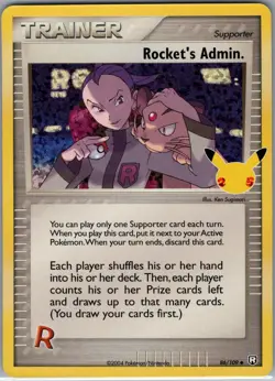 Rocket's Admin. 86/109 Celebrations: Classic Collection - Pokemon Card - NM - Image 1